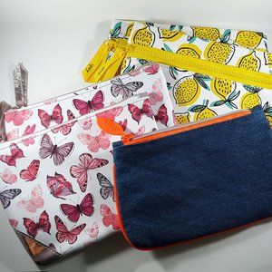 5 pc Retired Ipsy Makeup Bags Multi Styles